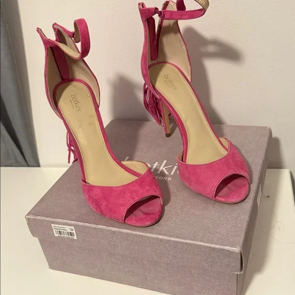 Botkier Fuchsia Open-Toe Heels - Picture 1 of 1